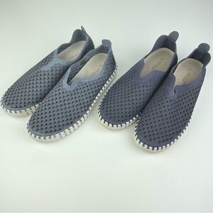 Ilse Jacobsen Women's 9 39 Tulip Pull On Shoes Sneakers Bundle of 2 Blue Gray